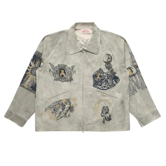  사무엘 젤리그 자켓 Samuel Zelig La Luna 지퍼 재킷 스모크 그레이