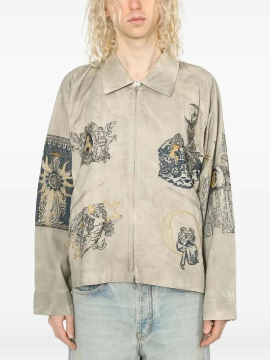  사무엘 젤리그 자켓 Samuel Zelig La Luna 지퍼 재킷 스모크 그레이 - SAMUEL ZELIG