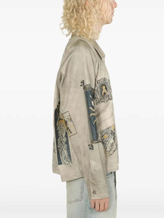  사무엘 젤리그 자켓 Samuel Zelig La Luna 지퍼 재킷 스모크 그레이 - SAMUEL ZELIG