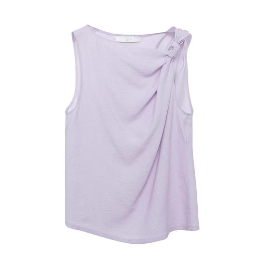  텔라 블라우스 코디 탑 라일락 - TELA