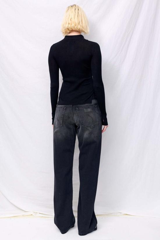  어셈블리 뉴욕 가디건 어셈블리 블랙 실크 캐시미어 골지 셔츠 - ASSEMBLY NEW YORK