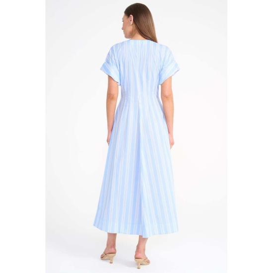  스타우드 롱 원피스 엘르 드레스 벤투라 스트라이프 - STAUD