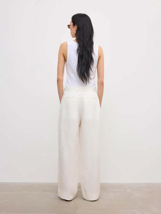  House of Dagmar 스트레이트 팬츠 하우스 오브 다그마 릴렉스드 린넨 팬츠 - OTHER BRANDS