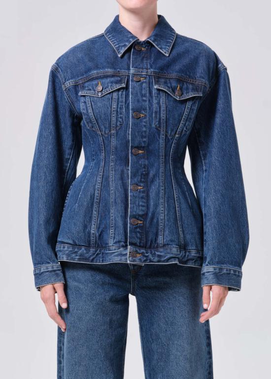  에이골디 데님 자켓 아골드 마이라 재킷 다크 인디고 - AGOLDE