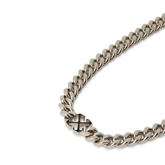  오프화이트 네크리스 에나멜 화살 목걸이 실버/블랙 - OFF WHITE