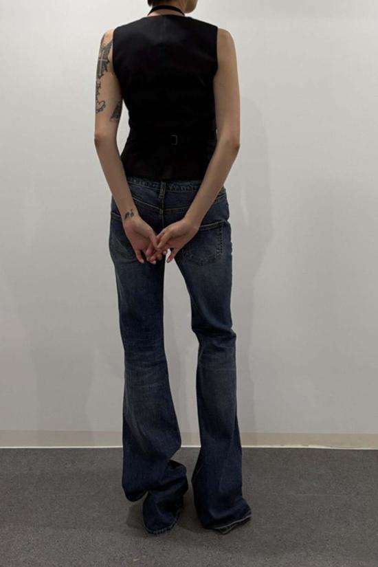  토니웩 베스트 토니왁 울 테일러드  네이비 핀스트라이프 - TONYWACK