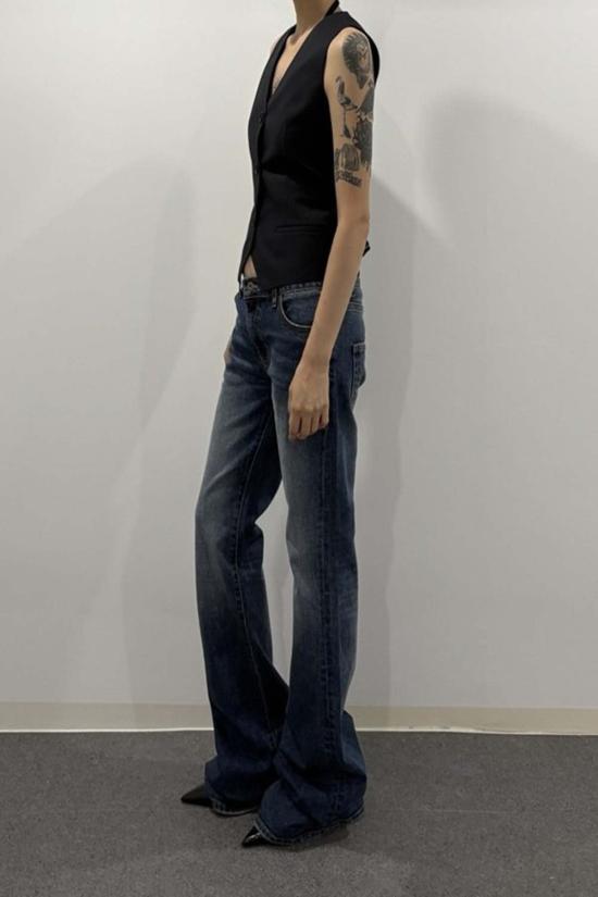  토니웩 베스트 토니왁 울 테일러드  네이비 핀스트라이프 - TONYWACK