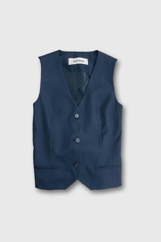  토니웩 베스트 토니왁 울 테일러드  네이비 핀스트라이프 - TONYWACK