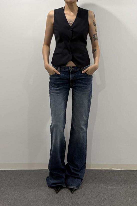  토니웩 베스트 토니왁 울 테일러드  네이비 핀스트라이프 - TONYWACK