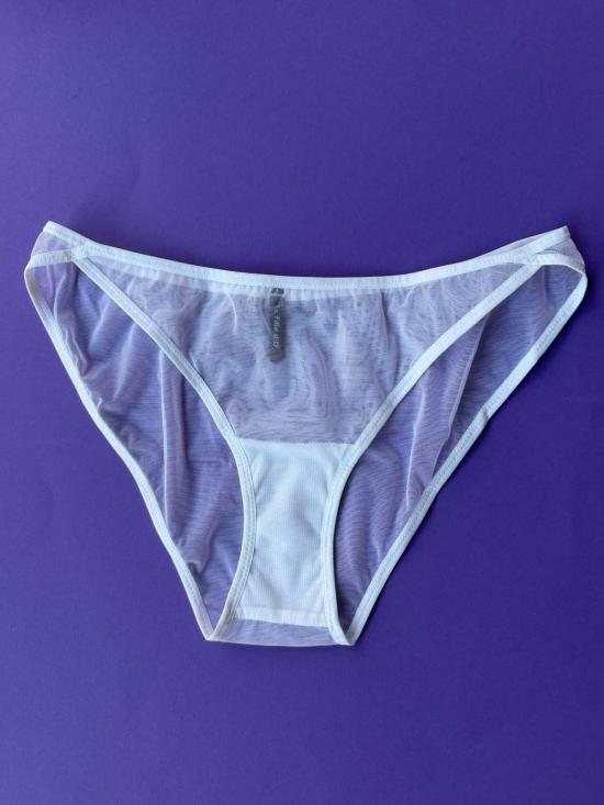  La Fille D'o 팬티 라 필 드 오 프레셔스 메쉬 브리프 화이트