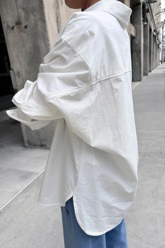  르 본 숍 셔츠 르봉숍 경량 오웬 셔츠 화이트 - Le Bon Shoppe