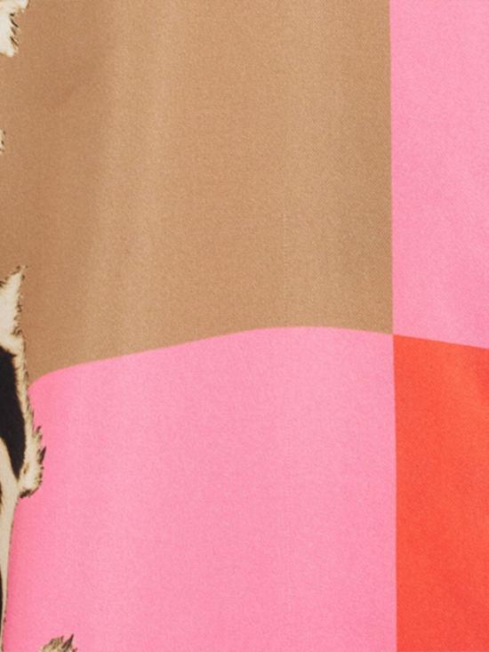 26SS 로베르토 카발리 미디 원피스 WQT160 OZR33 01510 Coral Red - ROBERTO CAVALLI