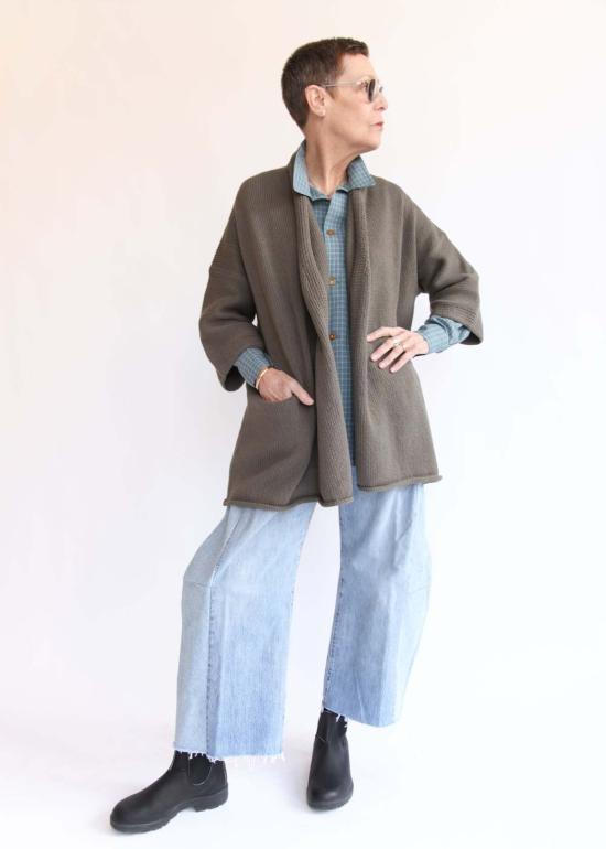  로렌 마누지안 가디건 로렌 마누기안 숄  스웨터