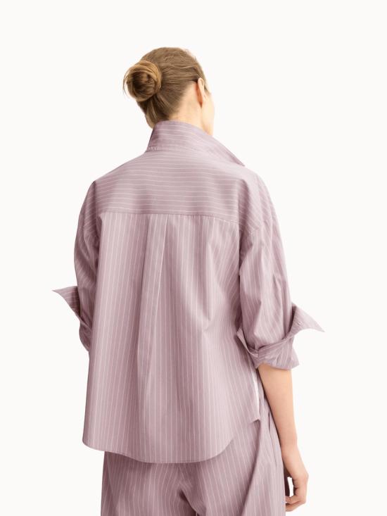  Arlo Mott 셔츠 알로 모트 와츠 사이드 버튼 셔츠 로즈 스트라이프 - OTHER BRANDS