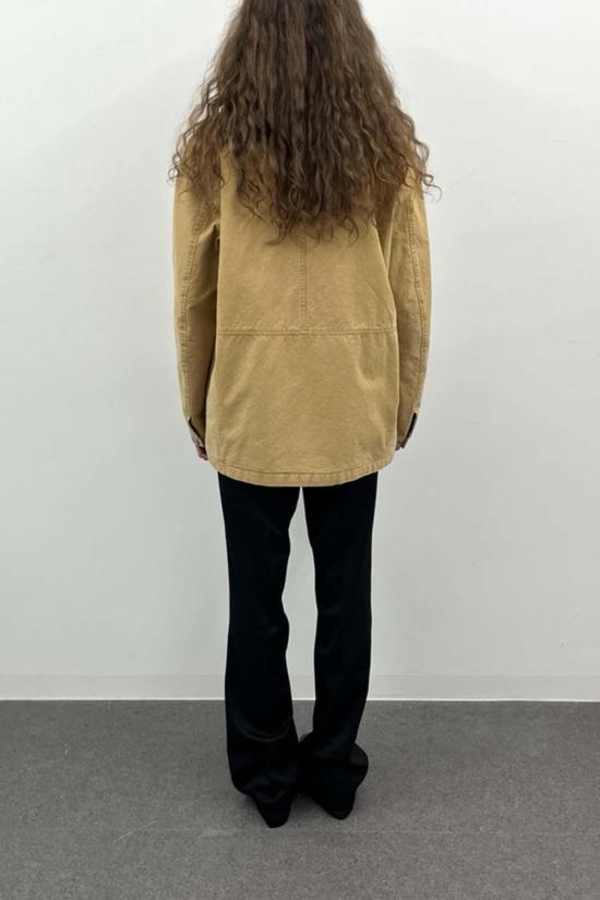  토니웩 자켓 토니왁 가먼트 워시드 반 재킷 페이디드 베이지 - TONYWACK