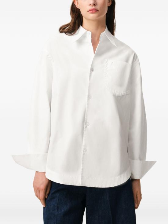 26SS 아미 셔츠 USH808CO0063W 100 White - AMI