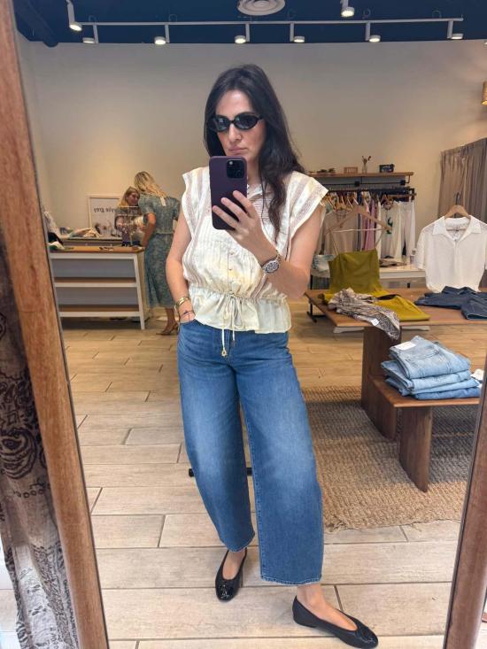  씨뉴욕 민소매 티셔츠 씨 나이 에델 솔리드 탱크탑 버터 버터 - SEA NY