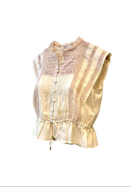  씨뉴욕 민소매 티셔츠 씨 나이 에델 솔리드 탱크탑 버터 버터 - SEA NY