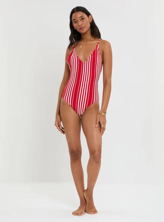  렘렘 원피스 수영복 레티로  에셰 레드