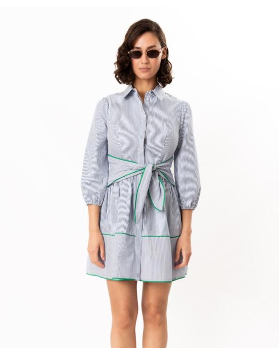  쇼산나 숏 원피스 쇼샤나 채트필드 드레스 블루/옵틱/그린