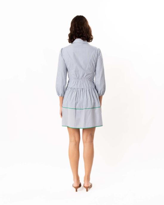  쇼산나 숏 원피스 쇼샤나 채트필드 드레스 블루/옵틱/그린 - SHOSHANNA