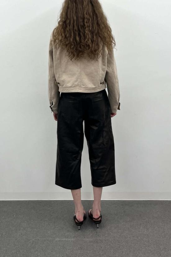  토니웩 자켓 토니왁 크롭 워크 재킷 워시드 베이지 - TONYWACK