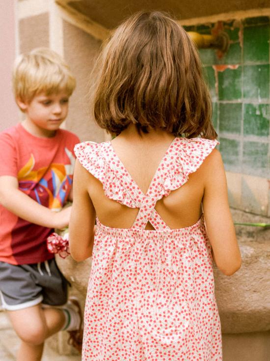  [키즈] Tea Collection 원피스 키즈 티 컬렉션 러플 스트랩 드레스 - TEA COLLECTION