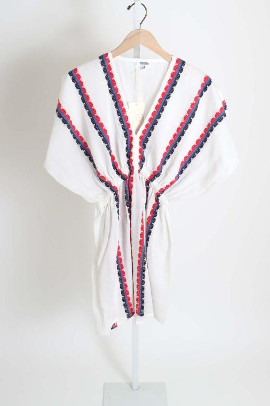  렘렘 숏 원피스 알렘 플런지 넥 드레스