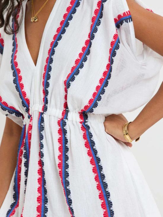  Lemlem 숏 원피스 렘렘 알렘 플런지 넥 드레스 - OTHER BRANDS