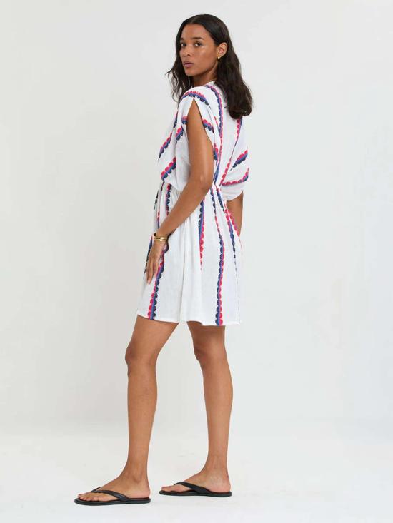  Lemlem 숏 원피스 렘렘 알렘 플런지 넥 드레스 - OTHER BRANDS