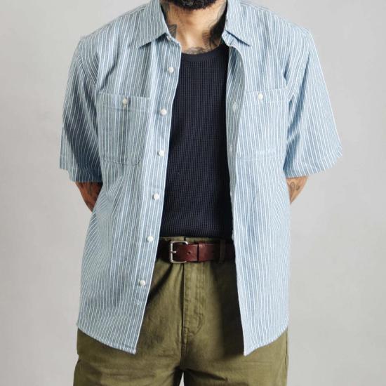  DUBBLEWARE 반팔 셔츠 더블웨어 반팔 작업 셔츠 (브로큰 트윌) - OTHER BRANDS