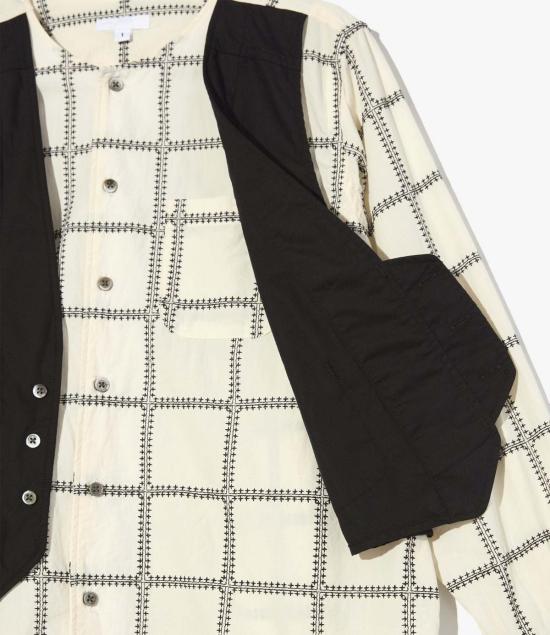  엔지니어드가먼츠 셔츠 엔지니어드 가먼츠 바리 CP 스퀘어 자수 셔츠 - ENGINEERED GARMENTS