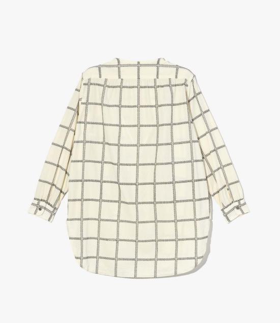  엔지니어드가먼츠 셔츠 엔지니어드 가먼츠 바리 CP 스퀘어 자수 셔츠 - ENGINEERED GARMENTS