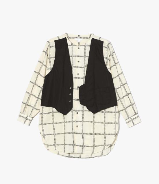  엔지니어드가먼츠 셔츠 엔지니어드 가먼츠 바리 CP 스퀘어 자수 셔츠