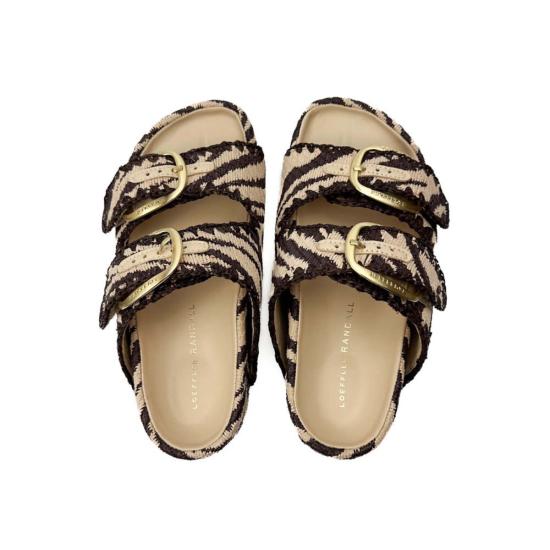  로플러랜달 샌들 로플러 랜달 니코 투 밴드  빈티지 지브라 - LOEFFLER RANDALL