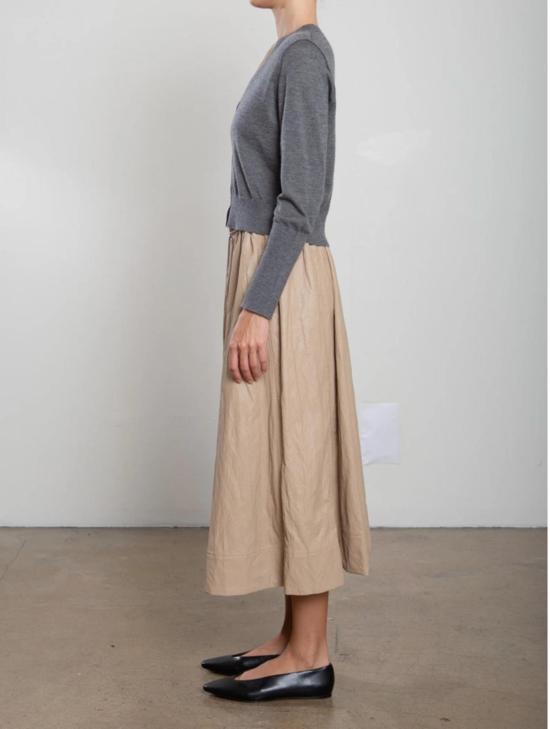  Pharaoh 롱 스커트 파라오 클라우디아  (인조 가죽 소재) - PHARAOH