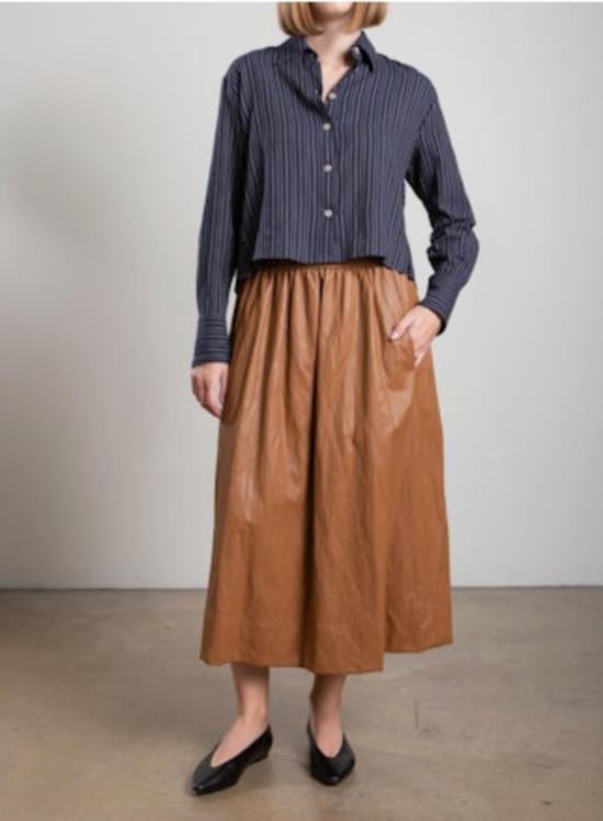  Pharaoh 롱 스커트 파라오 클라우디아  (인조 가죽 소재) - PHARAOH