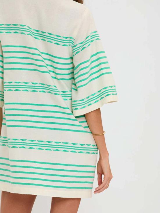  렘렘 숏 원피스 Lemlem Belkis 브이넥 카프탄 드레스 - LEMLEM