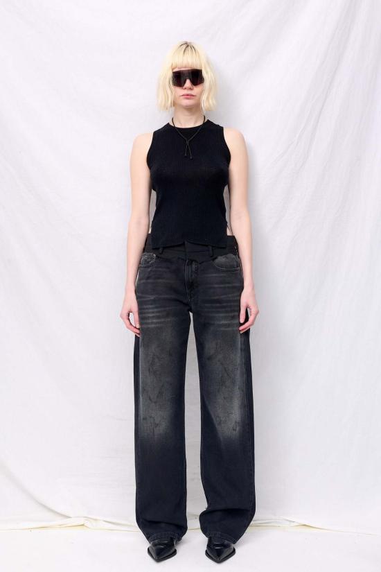  어셈블리 뉴욕 블라우스 어셈블리 실크 캐시미어 골지 민소매 탑 - ASSEMBLY NEW YORK