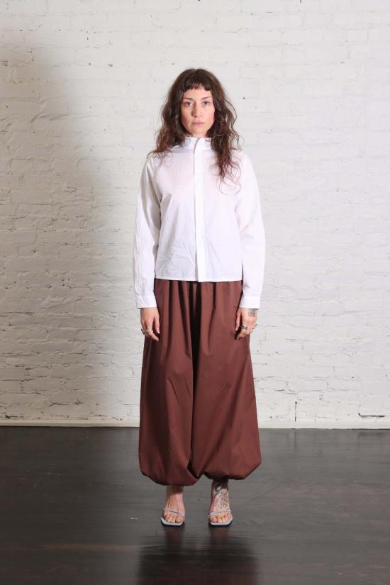  알리지 스트레이트 팬츠 알리시 벌룬  초코 - ALYSI