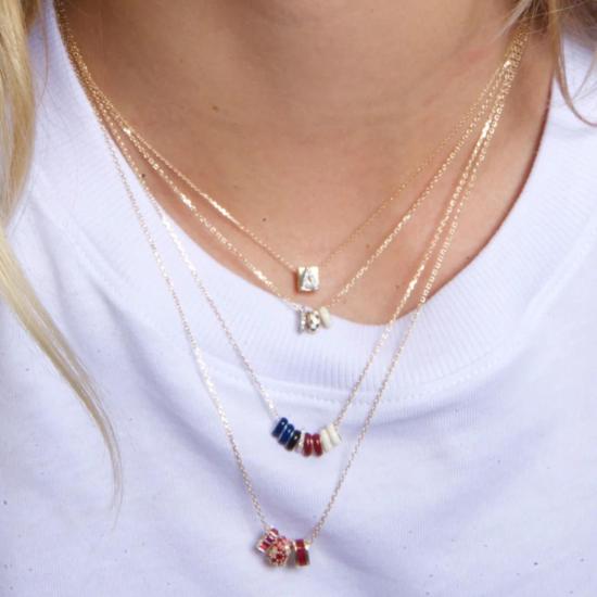  아디나 레이터 목걸이/팬던트 18인치 시그니처 체인 목걸이 옐로우 골드