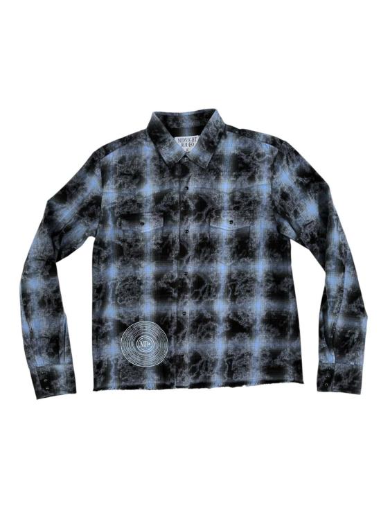  미드나잇 로데오 긴팔 셔츠 프린트 플란넬