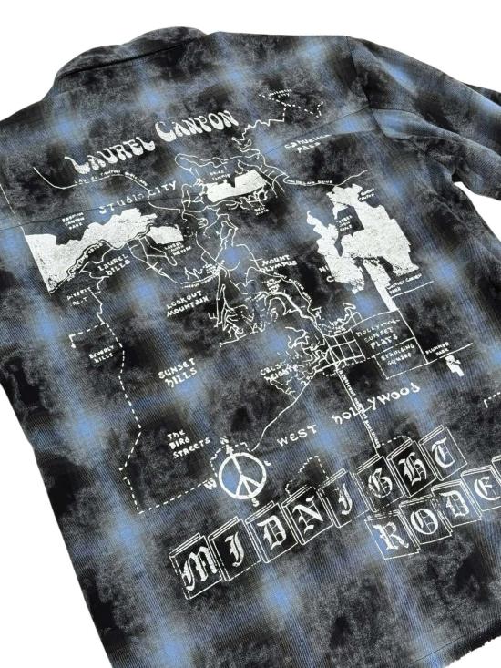  미드나잇 로데오 긴팔 셔츠 프린트 플란넬 - MIDNIGHT RODEO