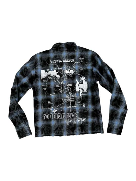  미드나잇 로데오 긴팔 셔츠 프린트 플란넬 - MIDNIGHT RODEO