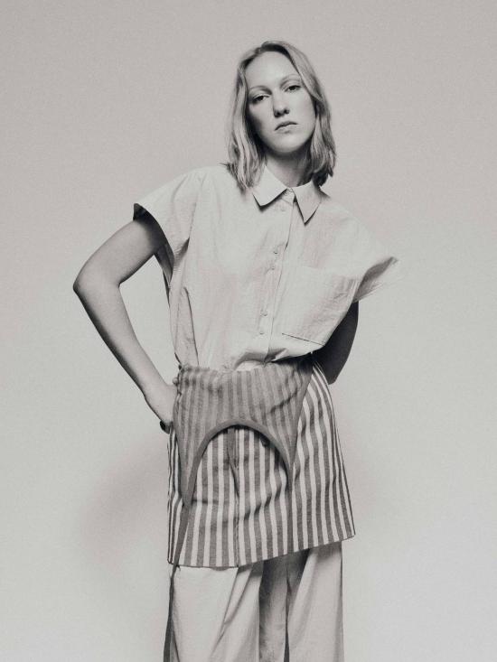  러스 블라우스 루스 네고토 셔츠 시멘트 - RUS