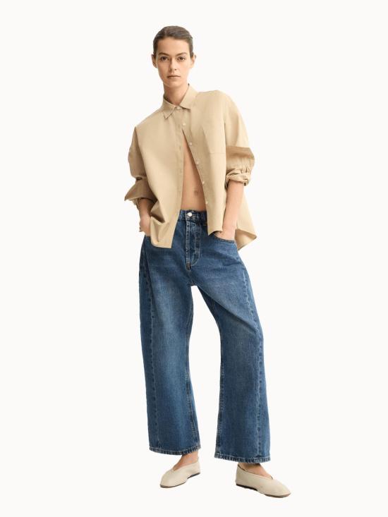  Arlo Mott 셔츠 알로 모트 와츠 사이드 버튼 셔츠 카키