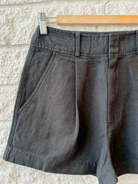  어피스 어파트 숏팬츠 Apiece Apart Bari Shorts Black - APIECE APART
