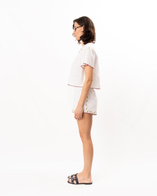  차오 루시아 숏팬츠 Ciao Lucia Joska 쇼트 화이트 - CIAO LUCIA