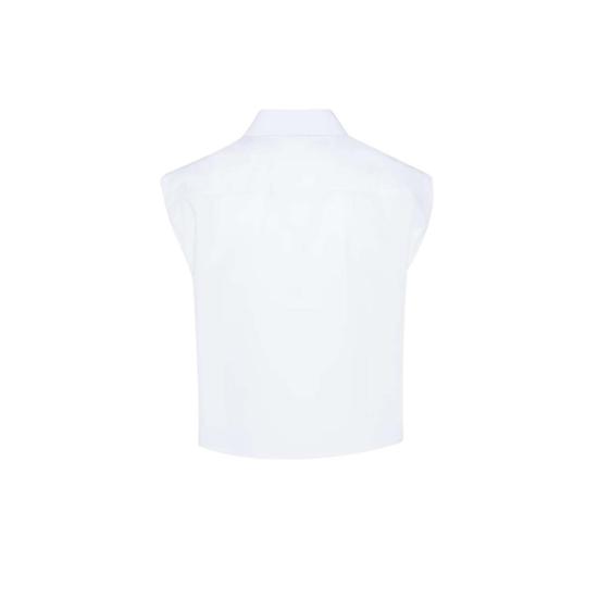  텔라 민소매 티셔츠 럭키 탑 화이트 - TELA