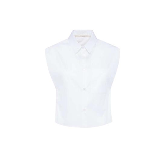  텔라 민소매 티셔츠 럭키 탑 화이트 - TELA